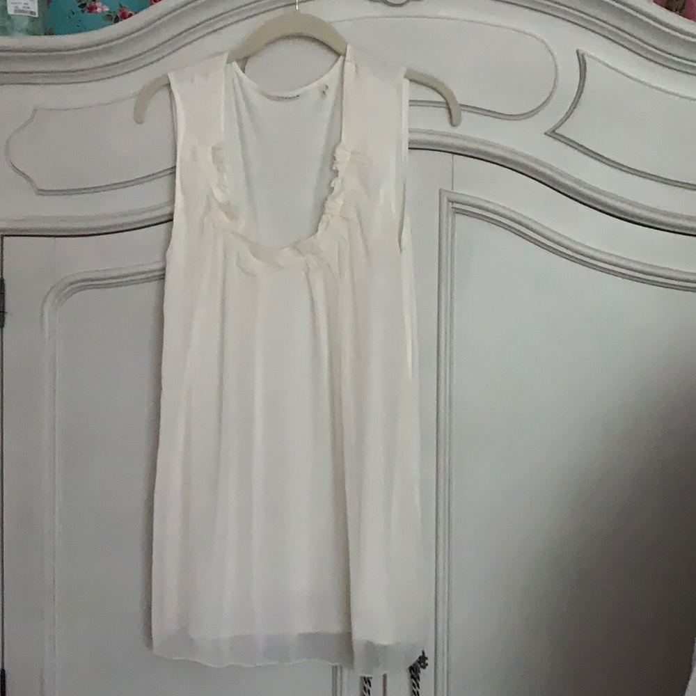 Cream sleeveless Tahiti Tunic